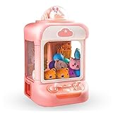  Macchina Acchiappa Peluche , Con 20 Mini Peluche E 10 Gashapon Macchina Pesca Pupazzi Giocattolo Elettrico Macchina Artiglio Peluche , Giochi Al Coperto Per Bambini 6-12 ,Pink
