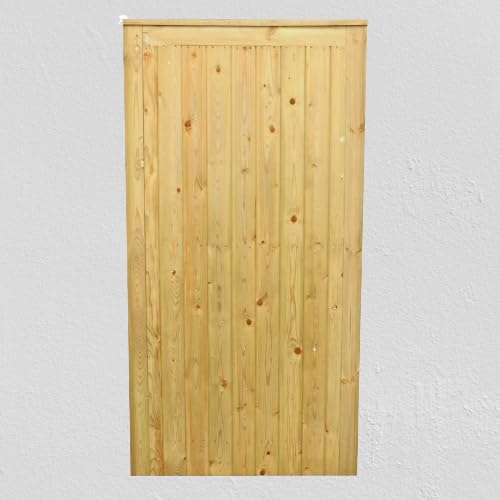 TVG Wooden Pressure Treated Garden Gate - 6ft (180cm High x 83cm Wide x 5cm Deep) — image 1