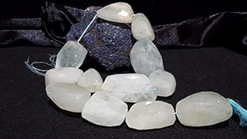Aquamarine Gemstone large chunky nugget beads pour la création de bijoux uniques