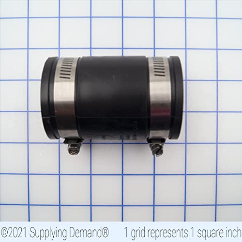 Supplying Demand 86001 Rubber Coupling With Stainless Steel Clamps 1-1/2 Inch #TOP1