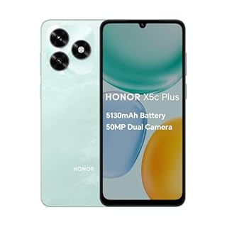 HONOR X5c Plus,Unlocked Mobile Phones, 6.74-Inch 90Hz Bright and Dynamic Display,64GB,5130 mAh Long-lasting Battery,50 MP Ultra-Clear Dual Camera,Powerful 8-Cores Processor,Dual SIM, Android 15,Cyan