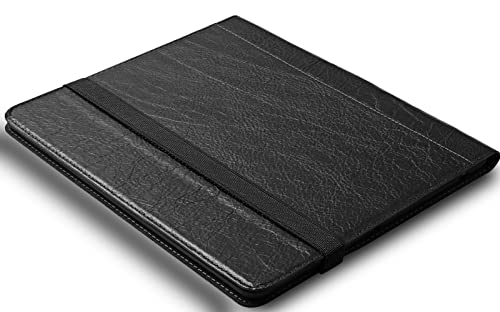 Nanruil For Ipad Case 10.9-Inch Air 5Th/4Th Gen Genuine Leather Cover Protective Shell For 2022/2020 With Pocket Strap,Built-In Pencil Holder And Auto Wake/Sleep.black #TOP5