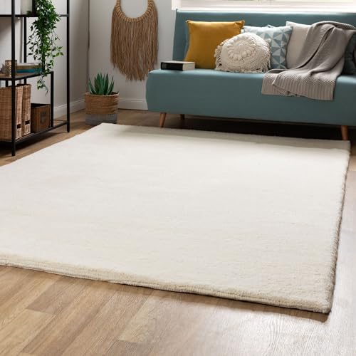 Steffensmeier Berber Teppich Agadir | Schurwolle, Uni, Größe: 60x90 cm, Original aus Marokko, Teppich für Wohnzimmer, Schlafzimmer Steffensmeier Berber Teppich Agadir | Schurwolle, Uni, Größe: 60x90 cm, Original aus Marokko, Teppich für Wohnzimmer, Schlafzimmer