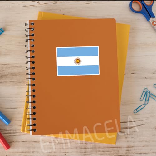 Image of (3PCS) Argentina Flag stickers, Countries Flag Stickers - Waterproof Vinyl Decals For Laptops, Tumblers, Water Bottles, Books, Scrapbooks, Size 3 x 2 Inch