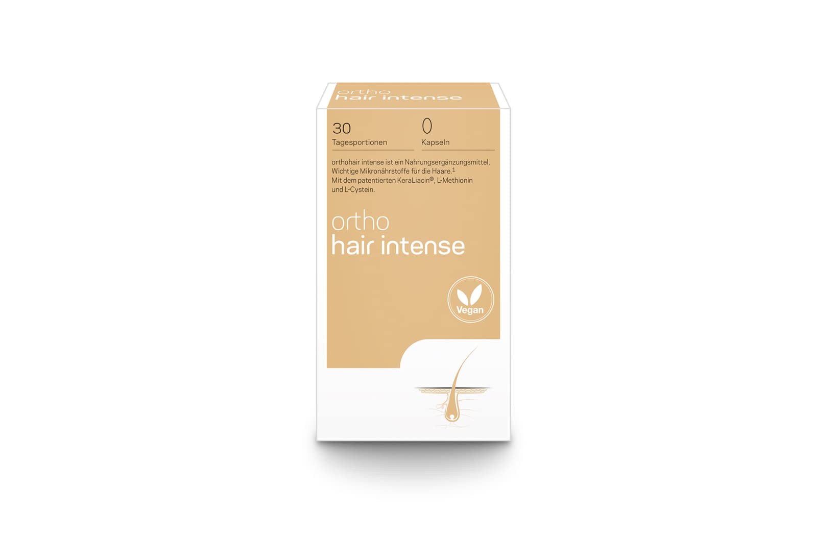 orthomed orthohair intense – Haarunterstützung als Nahrungsergänzung (60 Kapseln, 30 Tagesportionen)