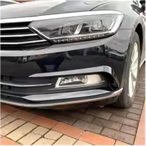 Rejilla antiniebla para Passat B8 2016-2019 con divisor delantero negro brillante 6