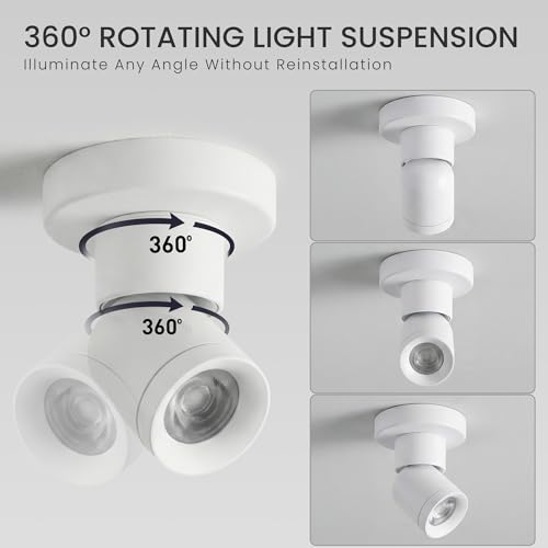 Opulux LED Dimmable Indoor Ceiling Spot Light, Hardwire Directional Fixture by Opulux - Used condition - Image 2