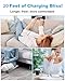 MTAKYA 20 FT Extra Long USB-C Charging Cable, 60W USB-C and USB-A to USB-C 2-in-1 Braided Fast Charging Cord for iPhone 15/16 Series, Android, iPad, MacBook, Pixel (20 FT)