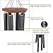 Wind Chimes for Outside Large Deep Tone, 44 Inch Black Memorial Windchimes, Outdoor Wind Chimes Gifts for Housewarming, Mother's Day, Christmas, Patio Garden Yard Decoration