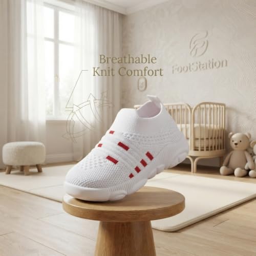 Image of Infant Shoes for Baby Boys & Girls | Musical Sound Walking Shoes | First Walker Shoes for Toddlers | Lightweight Breathable Knit Sneakers | Soft Sole Comfortable Slip On Shoes for Newborns, Babies & Kids