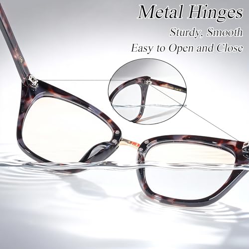Image of Cat Eye Blue Light Blocking Glasses for Women Men, Anti-fatigue Anti UV Ray Computer Gaming Glasses