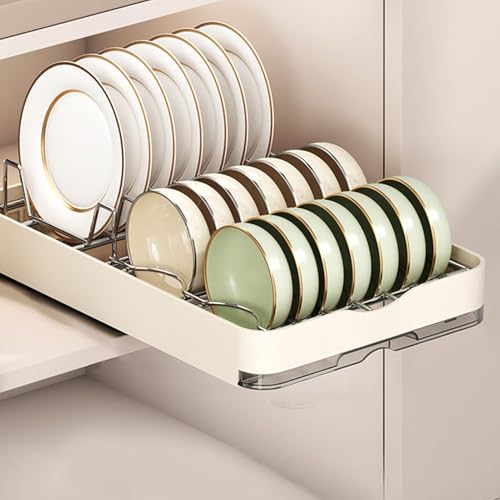 Secador de platos extraíble de metal para armarios, el ahorro de espacio ideal en tu cocina 4