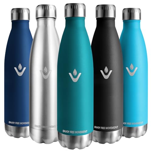Vikaster Garrafa termica, 750ml Botella agua acero inoxidable, Mantener 12H Caliente/24 Frío, Termo Sin BPA, Botella termica Niños, Adultos, Deporte, Oficina, Exteriores