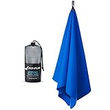 FÁCIL DE COLGAR Y EMPAQUETAR – Cada una de nuestras toallas deporte gimnasio está equipada con una práctica presilla para colgar. Esto hace que sea muy fácil de colgar en una ramas, en el toallero, o incluso en las sombrillas de la playa. La toalla microfibra se puede guardar en la bolsa de malla que se proporciona.