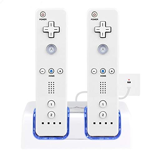 Kiboule 2 pilhas 2800mAh e suporte de base de carregamento de celular Wii para acessório de interrup