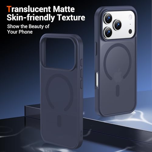Image of Temdan for iPhone 17 Pro Case with Screen Protector Dark Purple