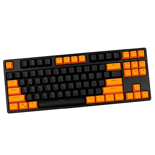 KEEZSHOP Keycaps, 104 tangenter PBT keycap bakgrundsbelysning tvåfärgad mekanisk tangentbordsnyckel för GH60/RK61 / ALT61 / årsdag / tangentbord pokertangenter (endast sälj nyckelringar) b