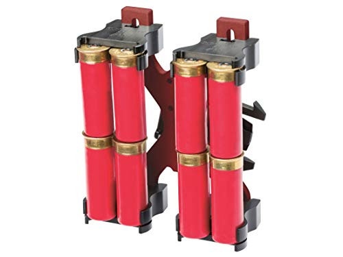 Safariland Model 086 Shotgun Shell Holder, Red - 086-8-35-MS34 8 Shells ELS 34 Fork