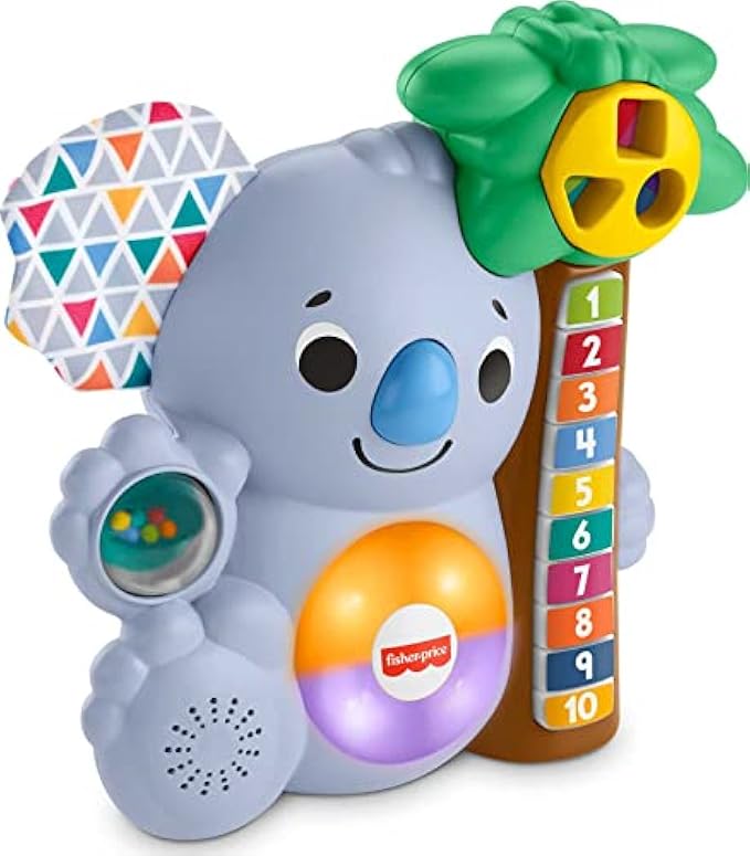Fisher-Price Linkimals Baby Learning Toy Counting Koala With Interactive Lights And Music For Ages 9+ Months