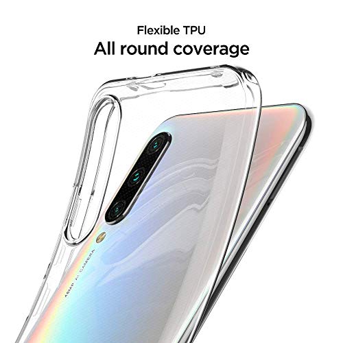Image of Dashmesh Shopping� Soft Back Case Cover for Xiaomi Mi A3 (Flexible|Silicone|Transparent) Shock Proof Protective