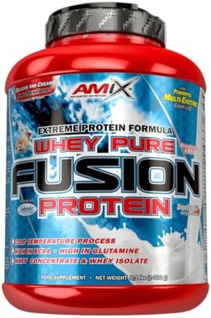 AMIX, Proteína Whey, Pure Fusión, Concentrado de Suero Ultra Filt...