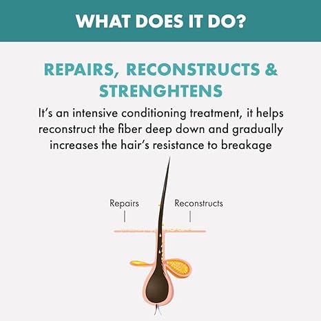 Miniatura 4 de Máscara reparadora de reconstrucción para cabello dañado - Seguro para cabello teñido - Reparación del cabello dañado - Sin parabenos y parafina -