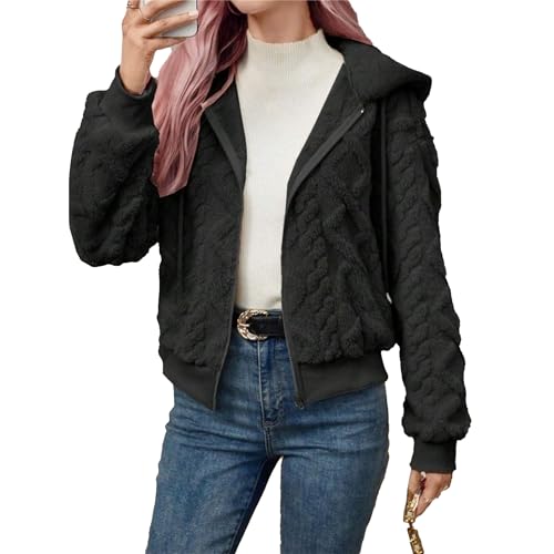 Fini le froid avec ce pull chaud à capuche DGKaxiyaHM en fausse fourrure