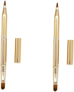 2 piezas de cepillo de labios retráctil de do...