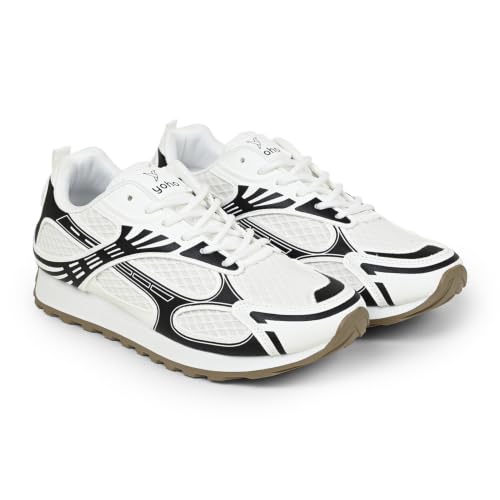 Image of YOHO Women's Wumple Lace Up Sneaker | Breathable, Cushioned & Stylish | Casual Shoes for Woman /Ladies /Girls