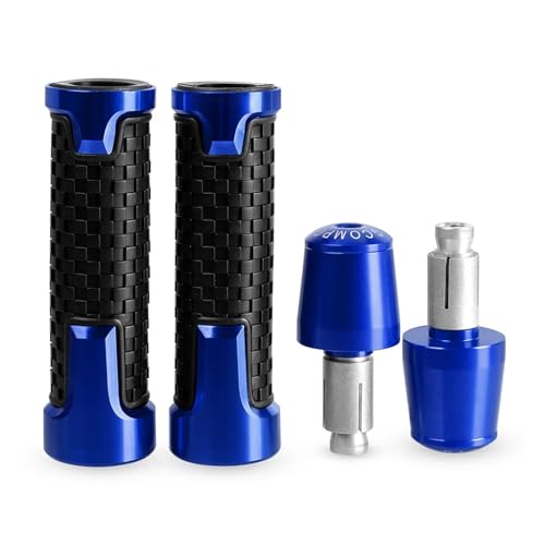 xiaobin Motorrad Handgriffe Lenker Für Ka@&wasaki J300 J125 2014 2015 2016 2017 2018 2019 2020 2021 Motorrad 22mm CNC Lenkergriffe Lenkergriffenden Roller(M Style)