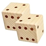 Grands dés en bois : l'artisanat est méticuleux, la sensation est excellente, vous permet de vous sentir dans divertissement, grands dés en bois