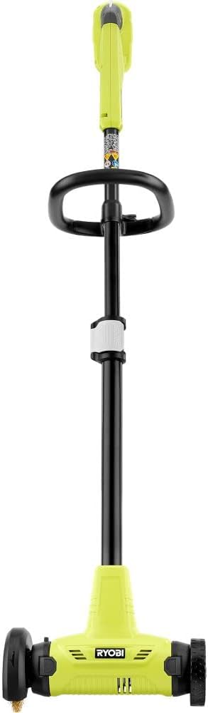 RYOBI ONEAND 18V Patio Cleaner with Wire Brush Edger with 2.0 AH Battery and Charger P2950