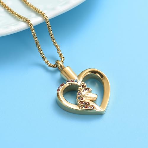 Oinsi Unicorn Cremation Jewelry For Ashes Of Loved One Keepsake Memorial Urn Necklace Pendant Women Girls Fashion Jewelry3