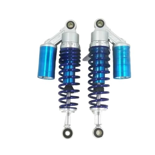 Amortisseurs à azote 310mm ressort 7mm pour suspension moto tout-terrain argent et bleu