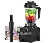 【Entdecken Sie das gesamte Rezept】 Dieser Mixer verfügt über 8 einstellbare Geschwindigkeiten und 4 voreingestellte Programme. Bei unterschiedlichen Geschwindigkeiten können Sie problemlos Lebensmittel unterschiedlicher Härte verarbeiten. Mit voreingestellten Programmen können Sie köstliche Smoothies, hausgemachte Babynahrung, heiße Suppen und sogar Nussbutter zubereiten.(Wenn Sie den Mixer verwenden, fügen Sie bitte Eiswürfel, Wasser oder Milch und andere Flüssigkeiten hinzu)