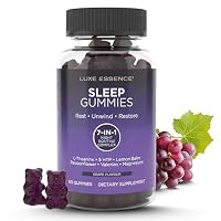 Sleep Gummies | Calming Blend with L-Theanine, 5-HTP, Lemon Balm, Passionflower, Valerian & Magnesium | Night-Time Relaxation Support | 60 Gummies