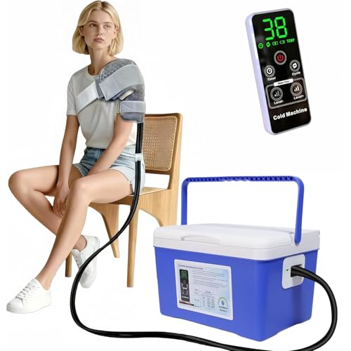 Cold Therapy Machine, Built-in 3000mAh Battery, Cold Therapy for Knee Replacement, Ice Machine for Knee After Surgery, Cryotherapy Systems Suitable for Home use,
