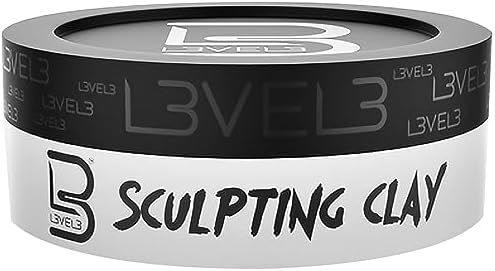 L3 - Level 3 Hair Sculpting Clay - Premium Grade Hair Clay for the Perfect Look - Long Lasting Hair Styling Product for Men