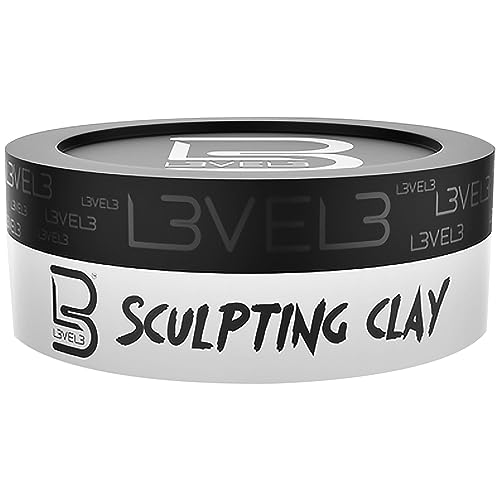 L3 - Level 3 Hair Sculpting Clay - Premium Grade Hair Clay for the Perfect Look - Long Lasting Hair Styling Product for Men