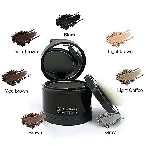 Pó para linha de cabelo, tintura de raiz de cabelo, cobertura de sombra instantânea para cabelo raiz