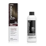 AGEbeautiful Permanent Liqui-crème Haircolor 5NN Medium Intense Brown with 20 Volume Developer,...