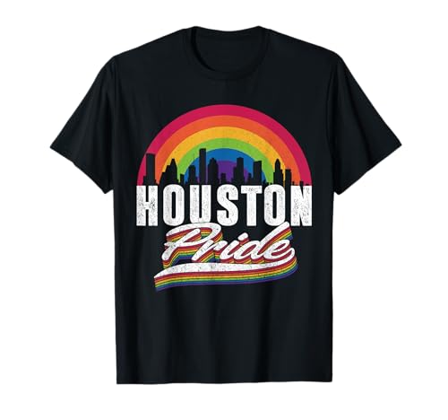 Houston Texas LGBT Lesbian Gay Bisexual Rainbow LGBTQ Pride T-Shirt