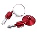 1 Pair Motorcycle Handlebar Reflector Mirror Motorbike End Rear View Mirrors ( Color : Red )