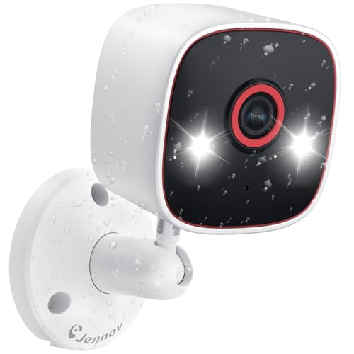 Jennov 5Ghz/2.4Ghz Outdoor Cameras for Home Security IP66 Waterproof -2K Indoor Camera for Pet Dog, WiFi Baby Camera Monitor, Color Night Vision AI Human Motion Detection 2-Way Audio