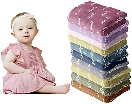 Personalized Baby Blankets for Girls with Name - Baby Boy Newborn Soft- Customized Blankets (30-40in)