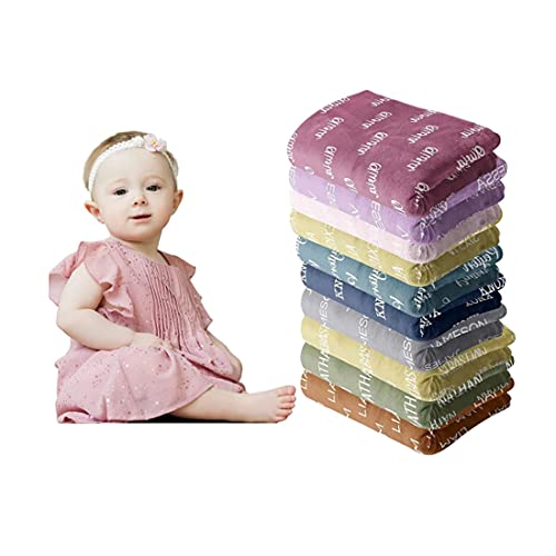 Image of Personalized Baby Blankets for Girls with Name - Baby Boy Newborn Soft- Customized Blankets (30-40in)