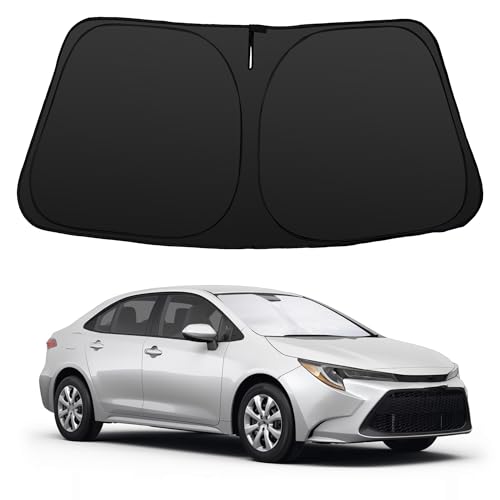 Image of Windshield Sun Shade for 2020-2026 Toyota Corolla | Full covered for windshield, Block UV Rays, Heat Reduction, Easy to install, Keeps Car Cooler