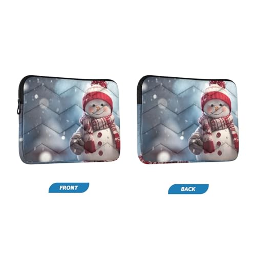 Funda para portátil 13-14 pulgadas impermeable con diseño de muñeco de nieve miniatura 2
