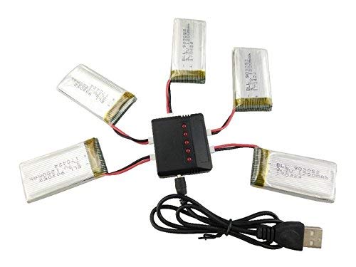 5 Batteries + Chargeur 5en1 Pour Drone SYMA X5SW/X5SC