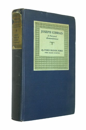 Joseph Conrad: A Personal Remembrance B003HLPW84 Book Cover